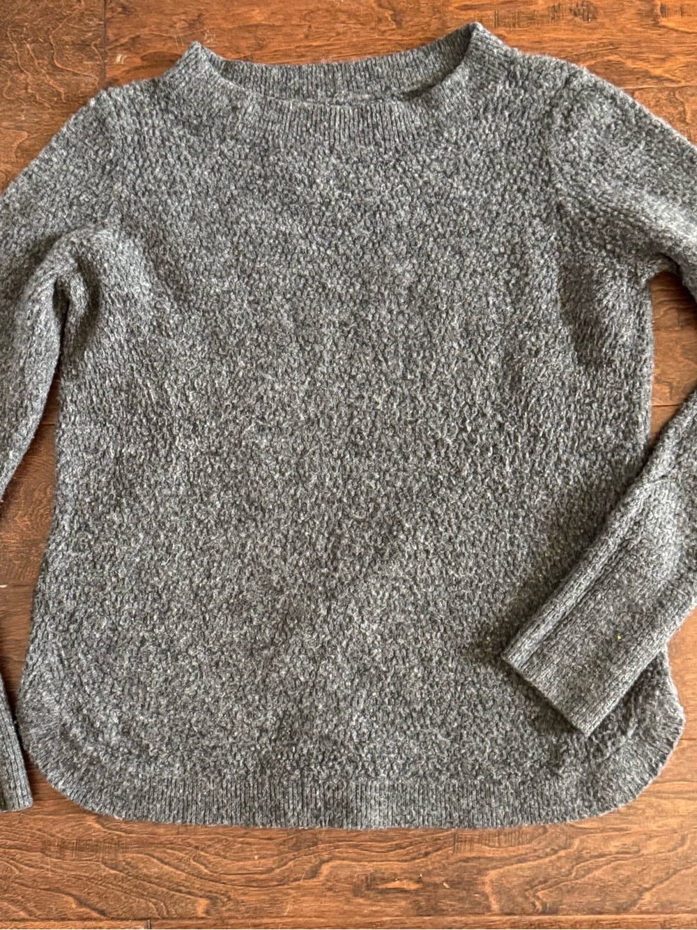 LOFT Heather Gray Crewneck Sweater